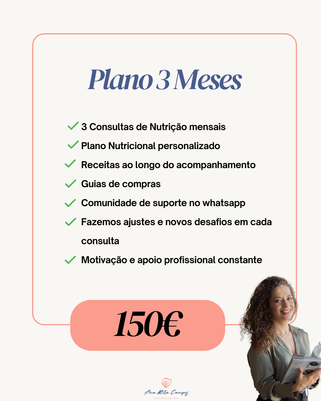 Consulta de Nutrição - Plano 3 Meses